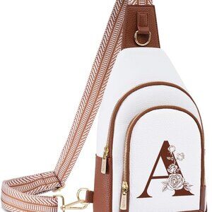 Elegant Personalized Crossbody Bag - Large Capacity Leather Sling Bag for Travel